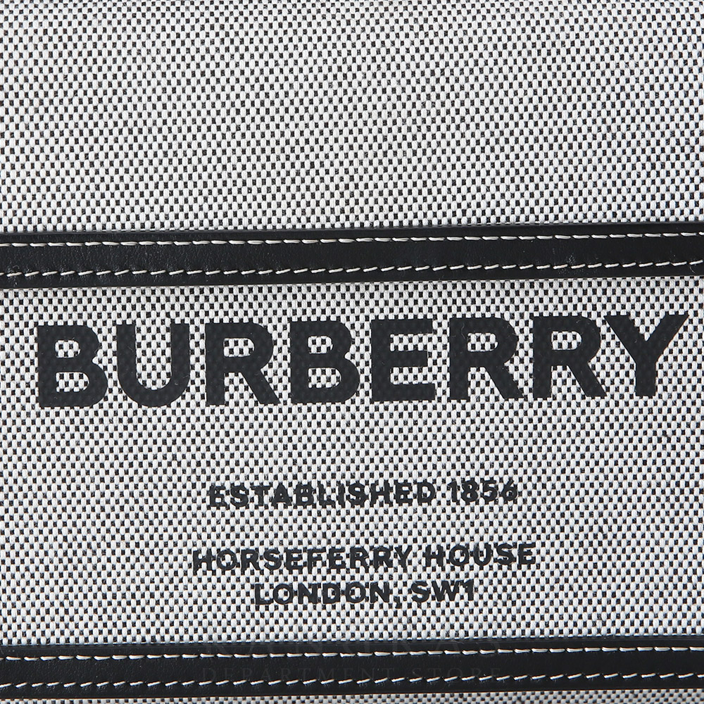 BURBERRY(USED)버버리 미니 트라이톤 코튼 캔버스 레더 포켓 백
