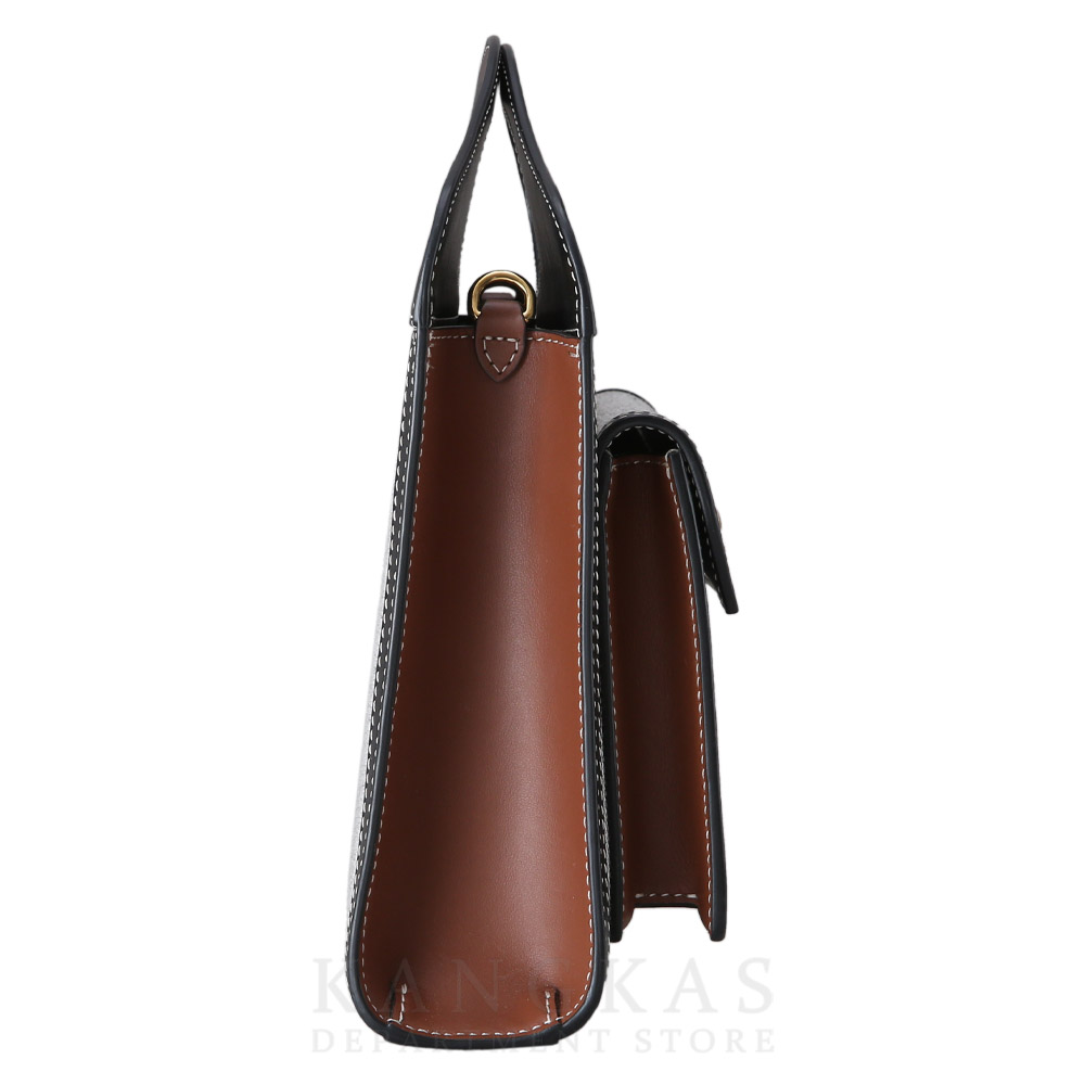 BURBERRY(USED)버버리 투톤 캔버스 프레야 토트백