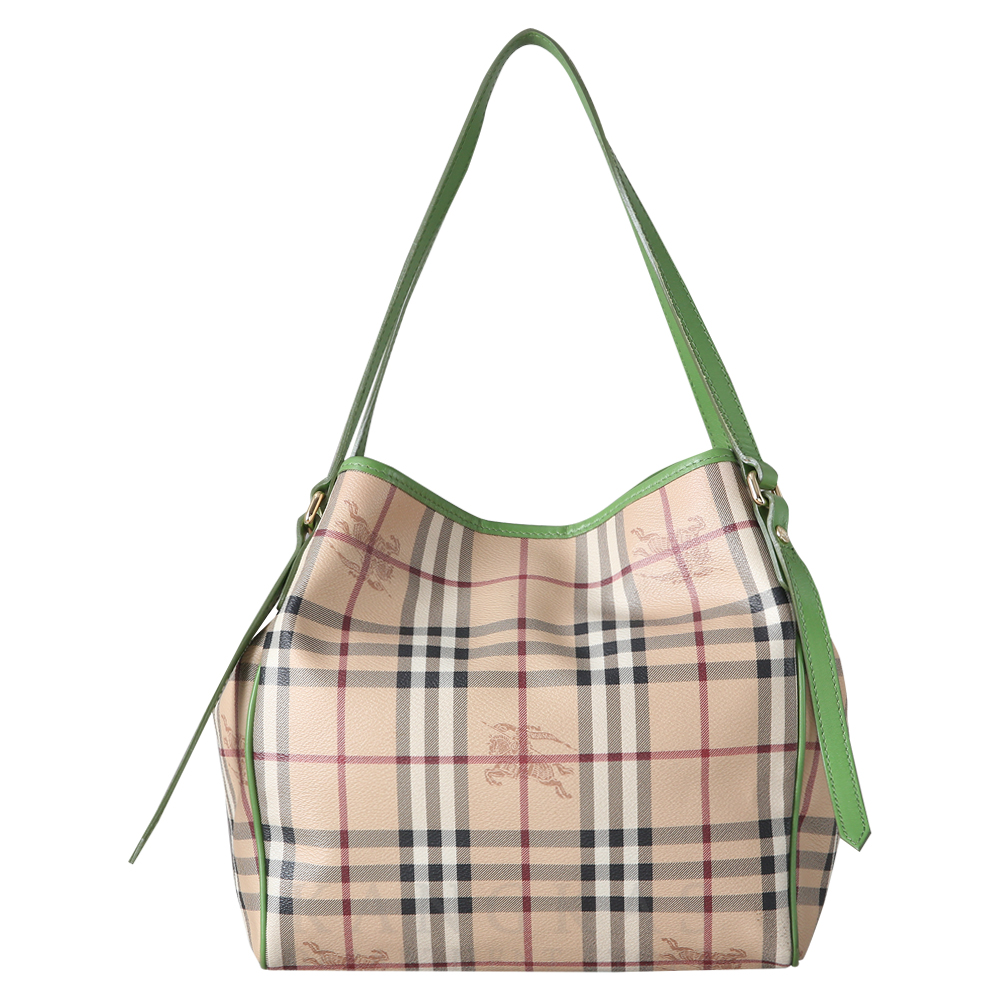 BURBERRY(USED)버버리 헤이마켓 체크 쇼퍼백