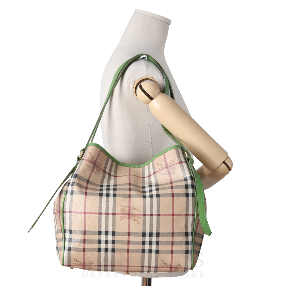 BURBERRY(USED)버버리 헤이마켓 체크 쇼퍼백