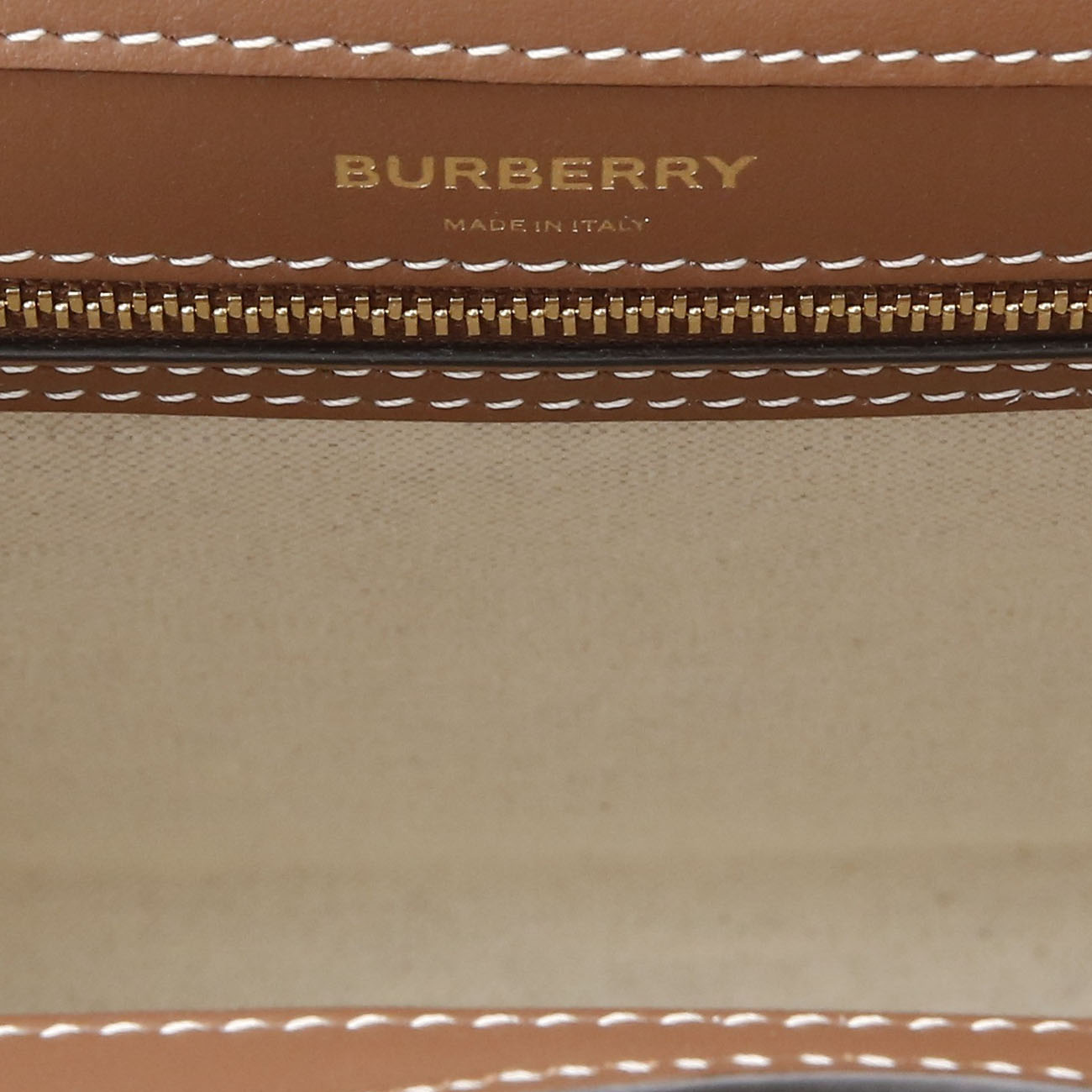 BURBERRY(USED)버버리 투톤 캔버스 프레야 토트백
