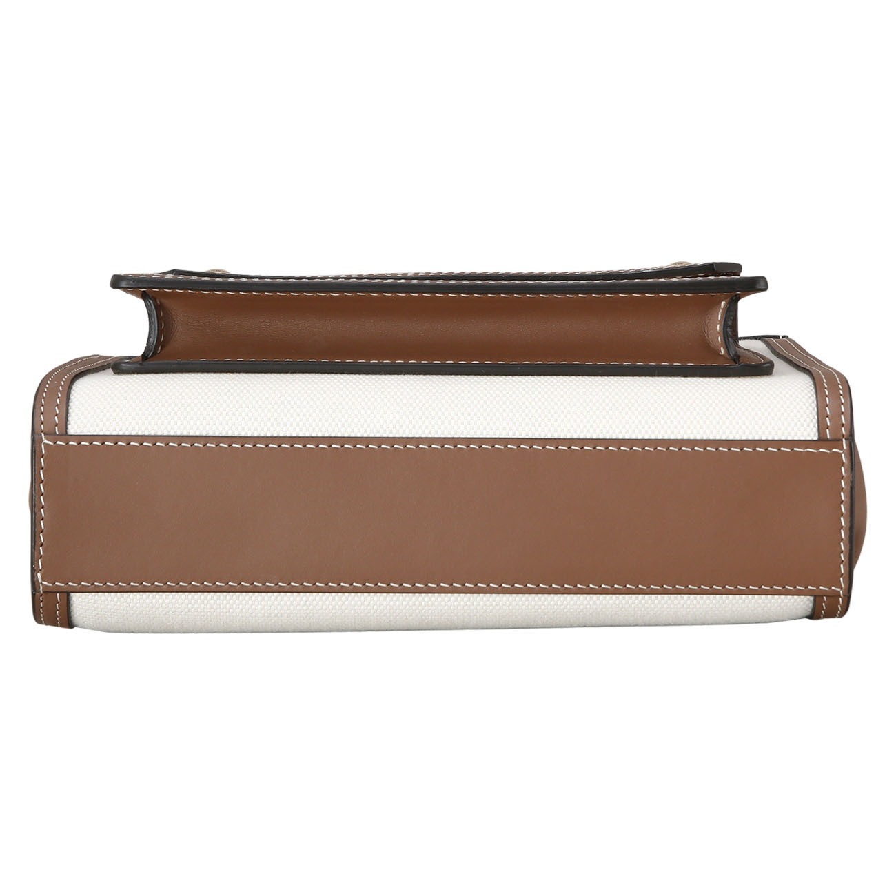 BURBERRY(USED)버버리 투톤 캔버스 프레야 토트백