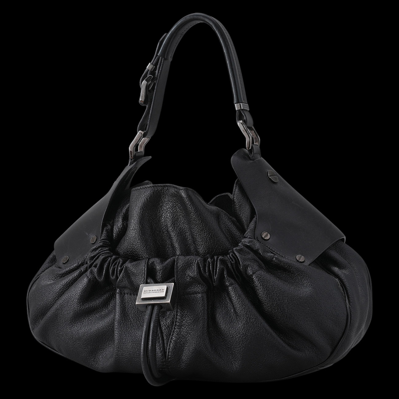 BURBERRY(USED)버버리 샤이닝 레더 호보백