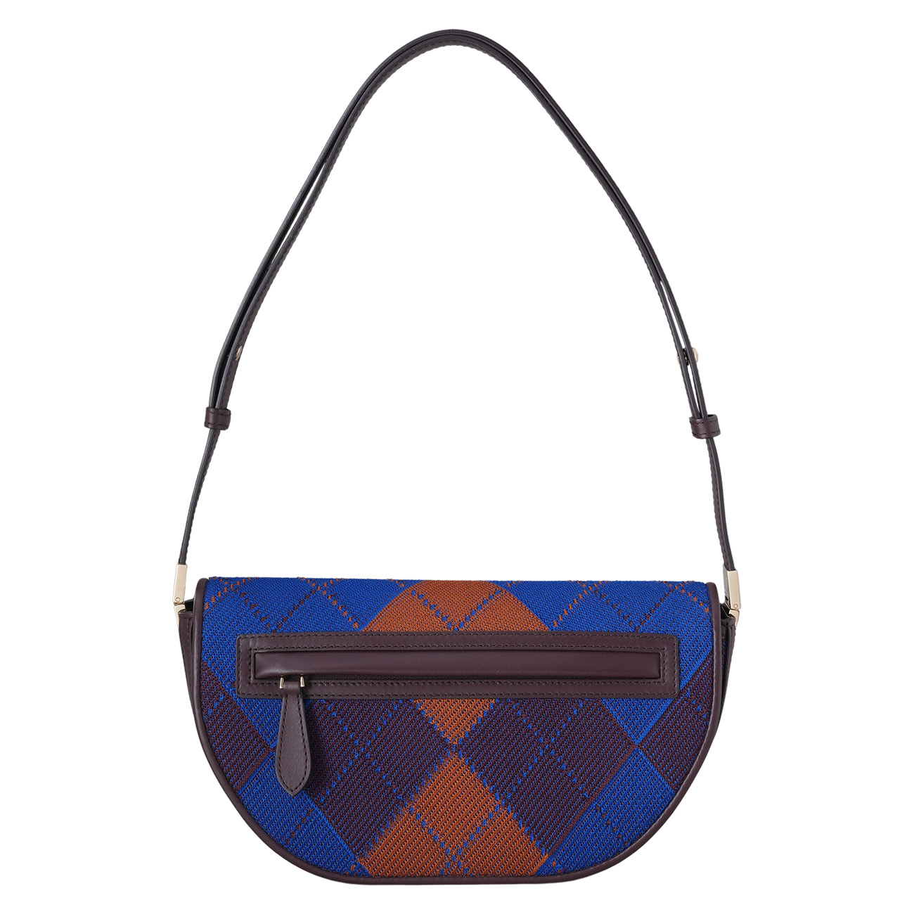 BURBERRY(USED)버버리 아가일니트 레더 스몰 올림피아 숄더백