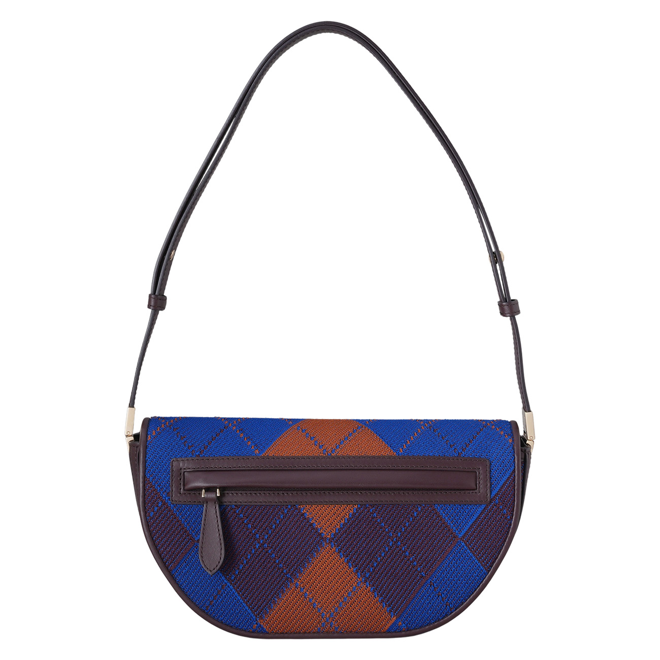BURBERRY(USED)버버리 아가일니트 레더 스몰 올림피아 숄더백
