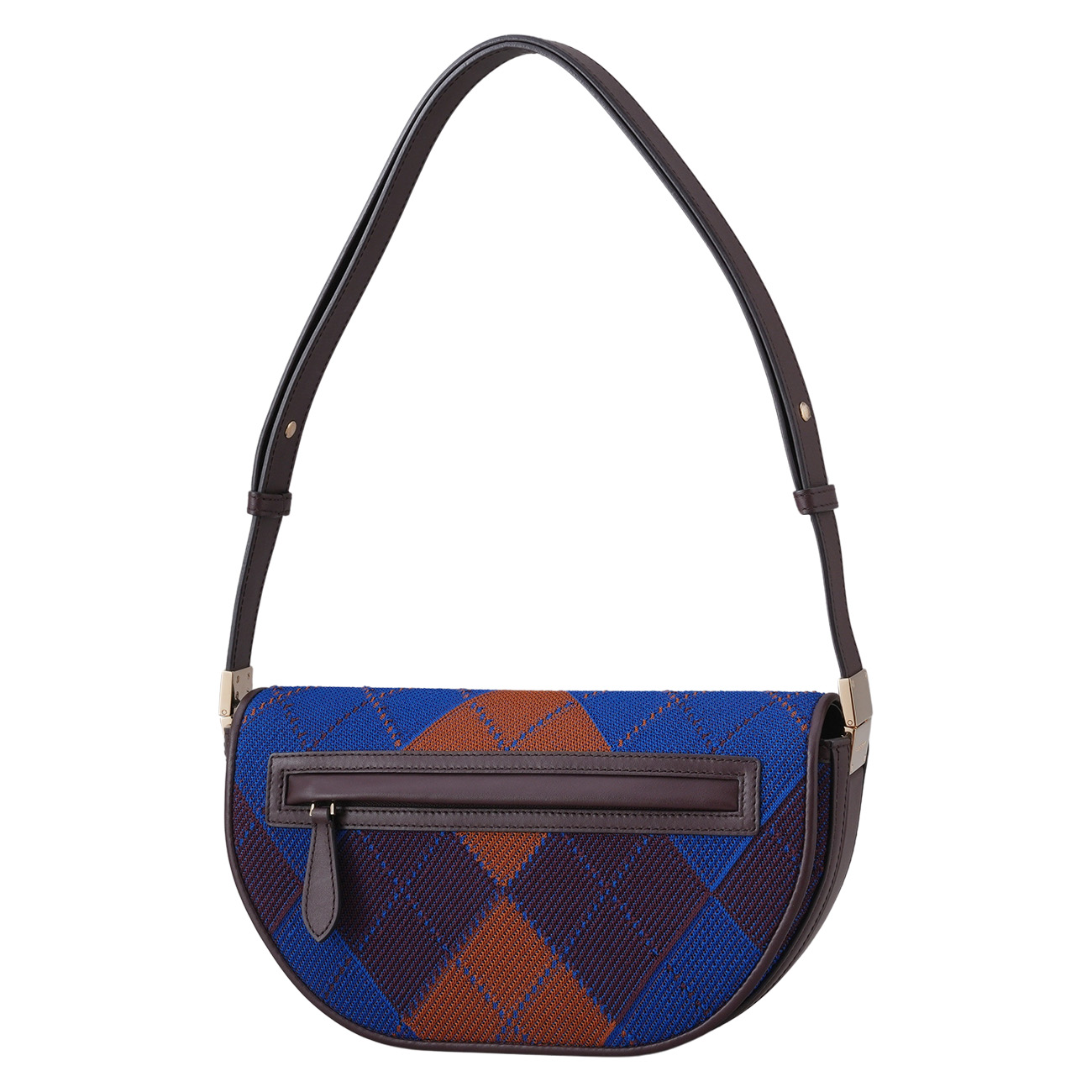 BURBERRY(USED)버버리 아가일니트 레더 스몰 올림피아 숄더백