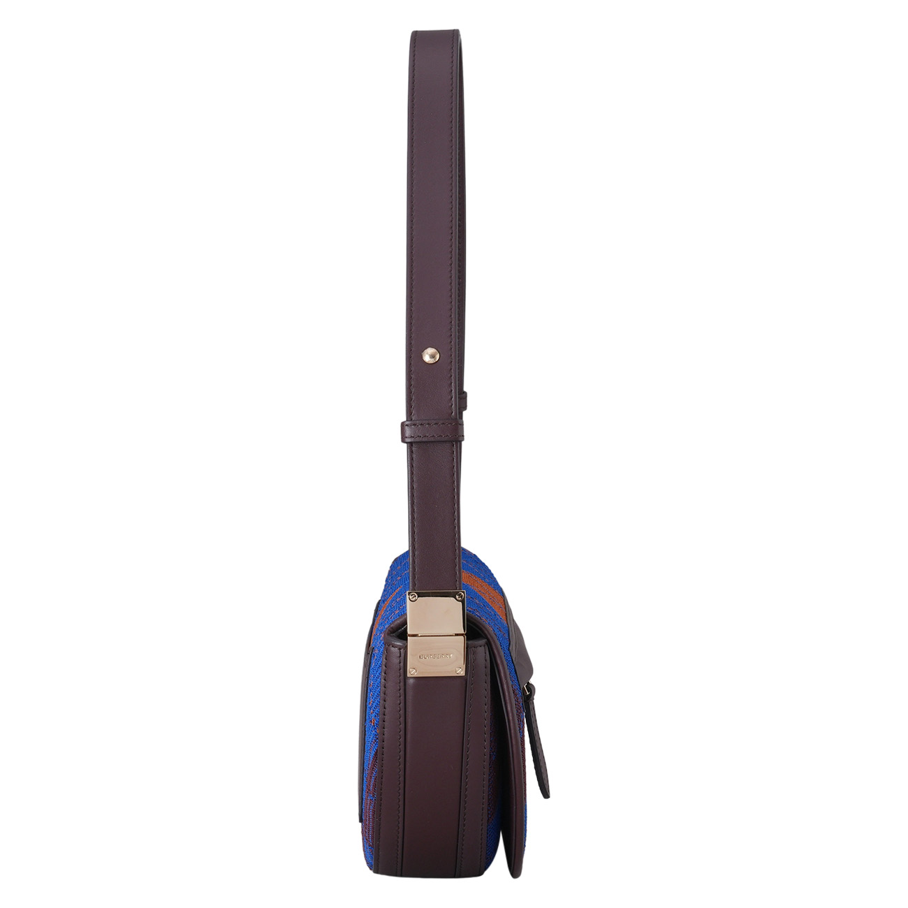 BURBERRY(USED)버버리 아가일니트 레더 스몰 올림피아 숄더백