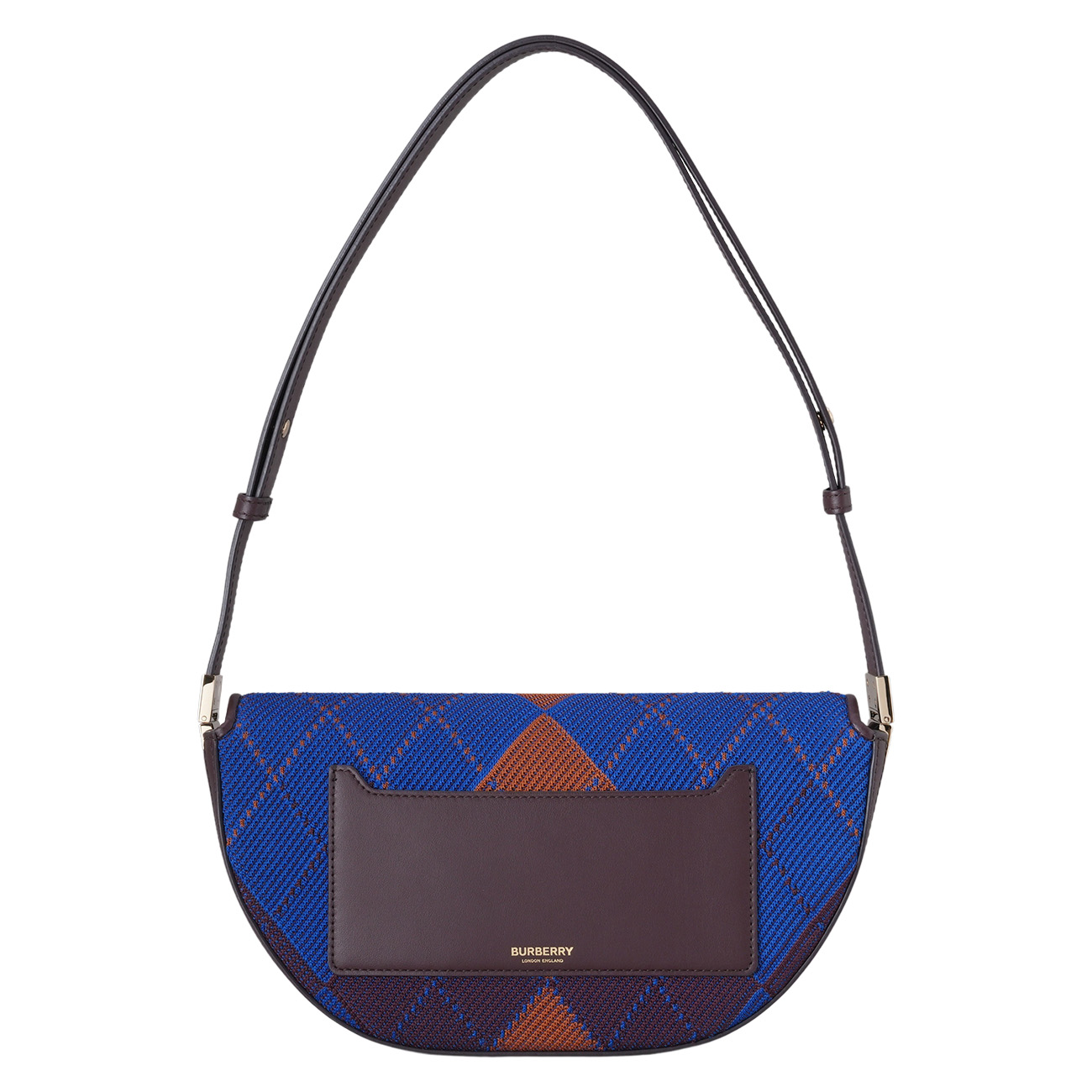 BURBERRY(USED)버버리 아가일니트 레더 스몰 올림피아 숄더백