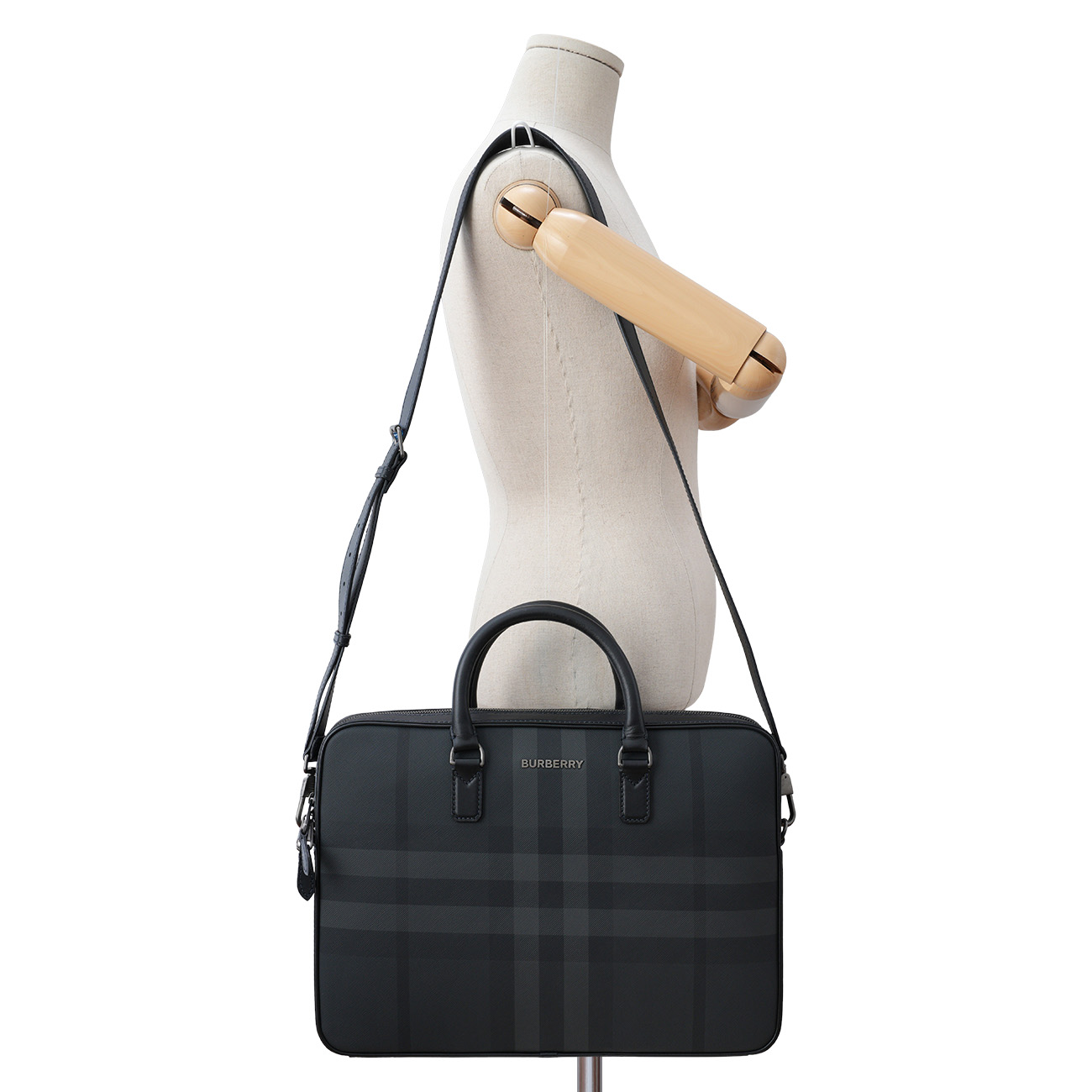 BURBERRY(USED)버버리 80660911 슬림 에인스워스 브리프케이스
