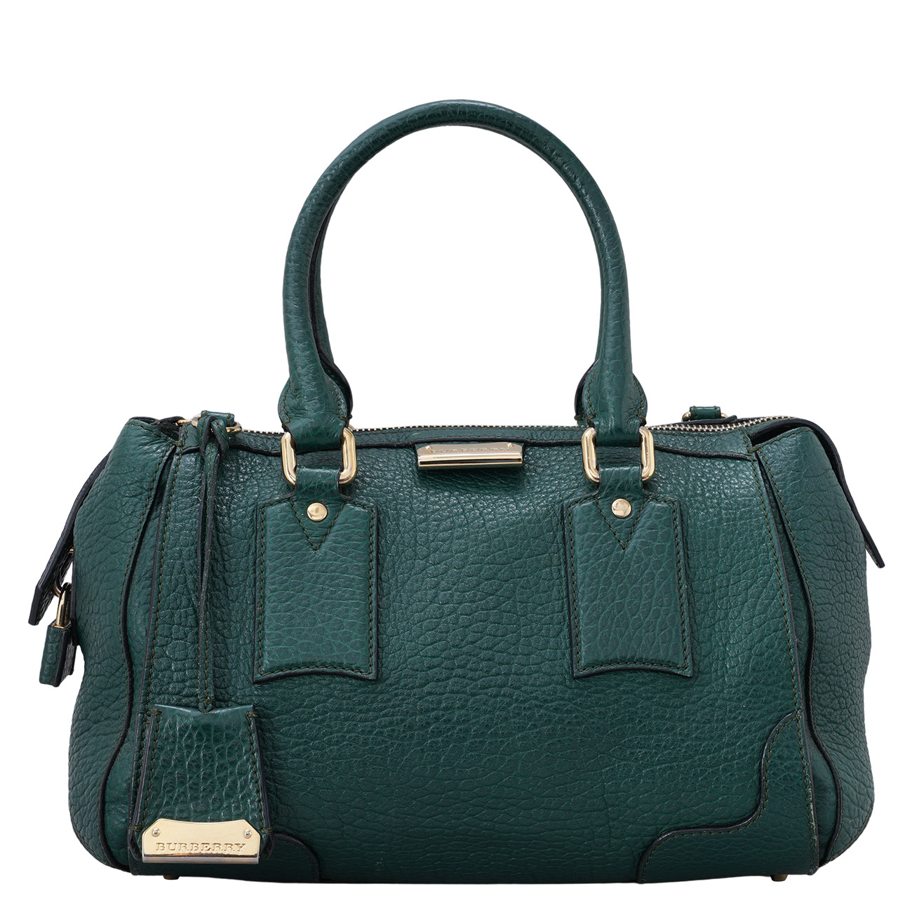BURBERRY(USED)버버리 레더 토트백 녹색