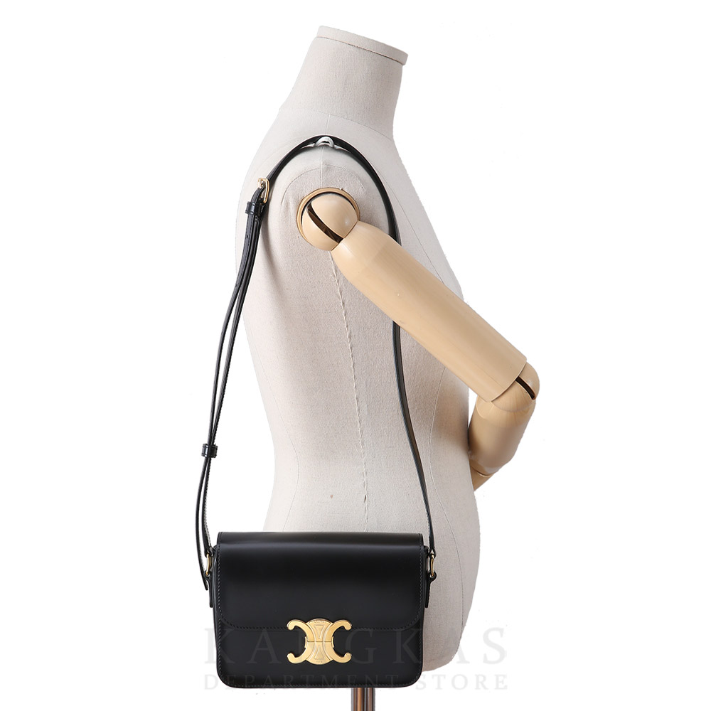 CELINE(USED)셀린느 트리오페 틴 레더 숄더백