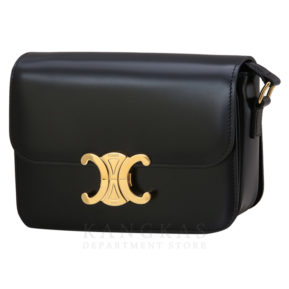 CELINE(USED)셀린느 트리오페 틴 레더 숄더백