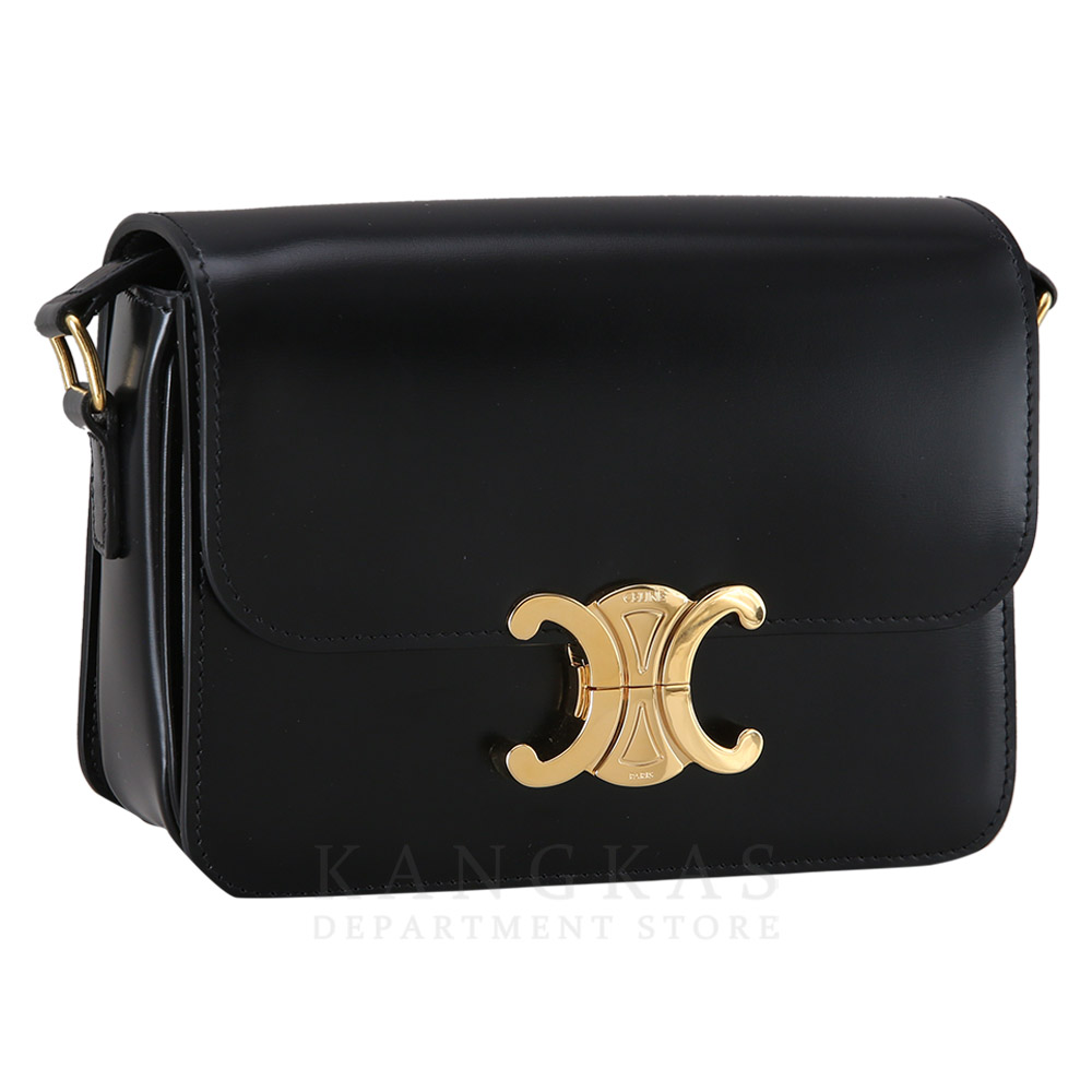 CELINE(USED)셀린느 트리오페 틴 레더 숄더백
