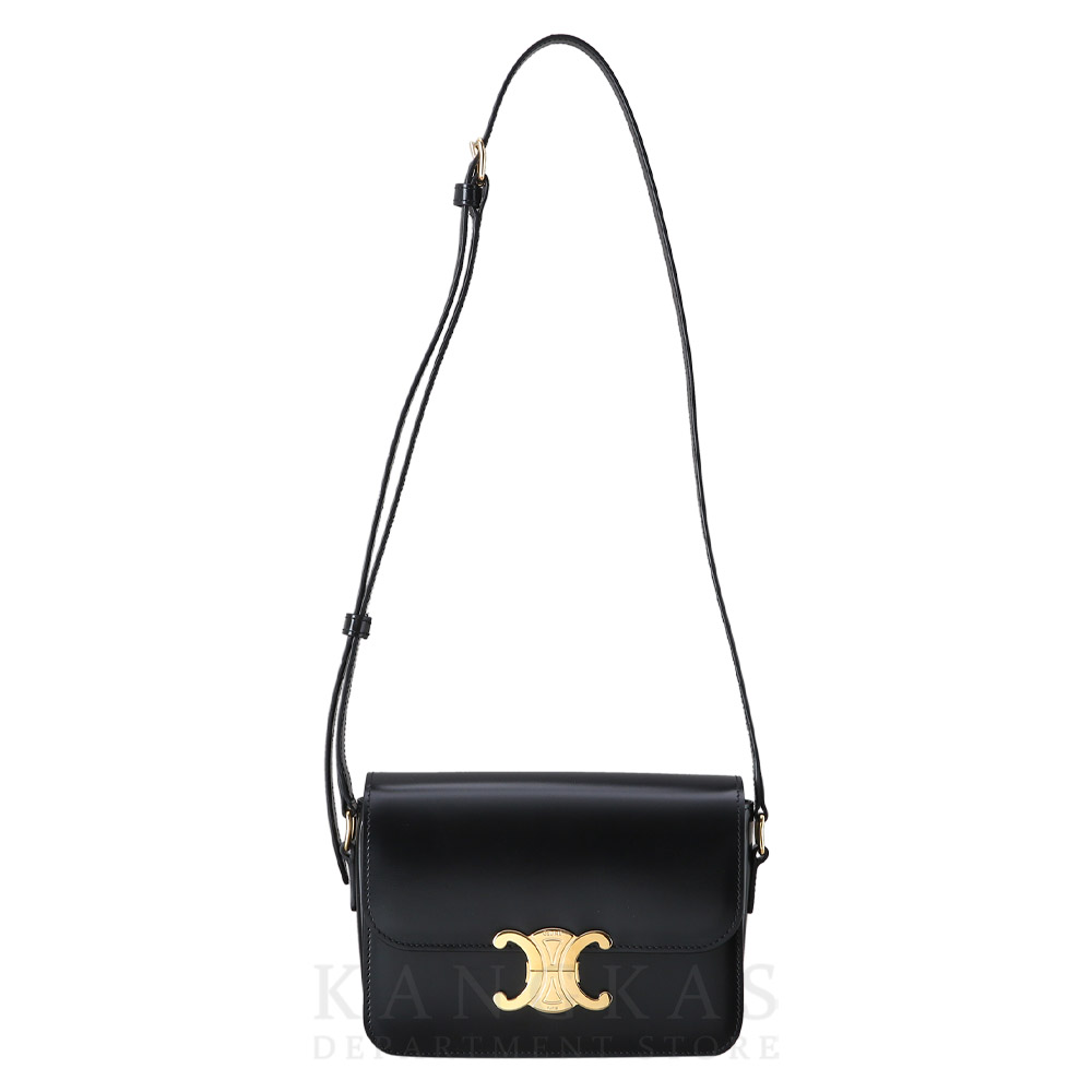 CELINE(USED)셀린느 트리오페 틴 레더 숄더백