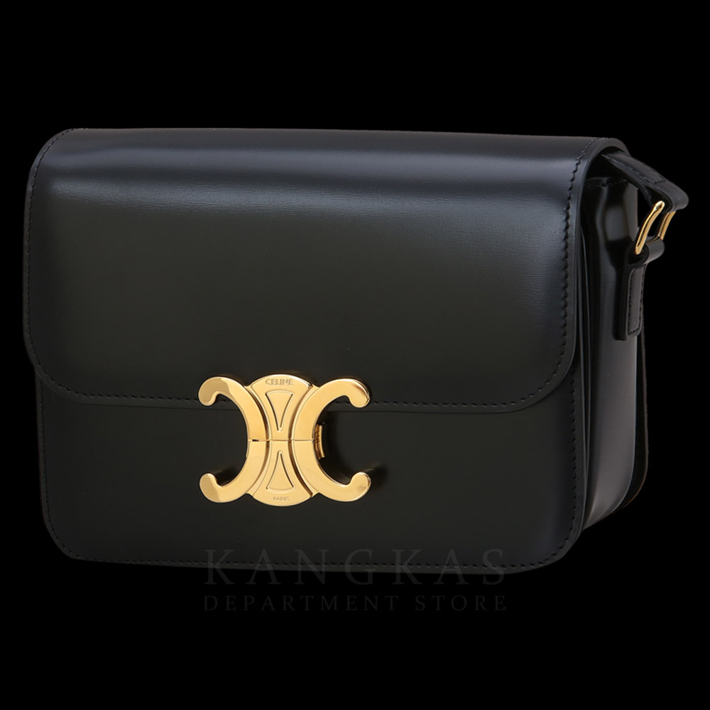 CELINE(USED)셀린느 트리오페 틴 레더 숄더백