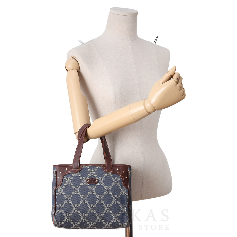 CELINE(USED)셀린느 데님 트리오페 토트백