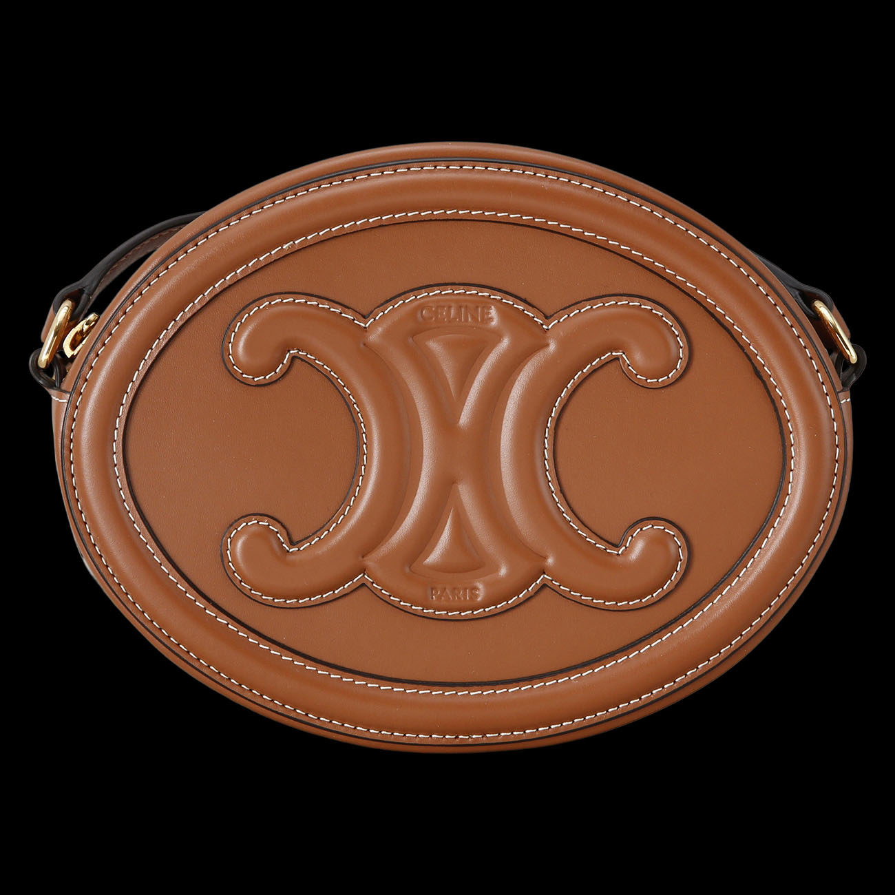 CELINE(USED)셀린느 퀴르 트리옹프 오벌백