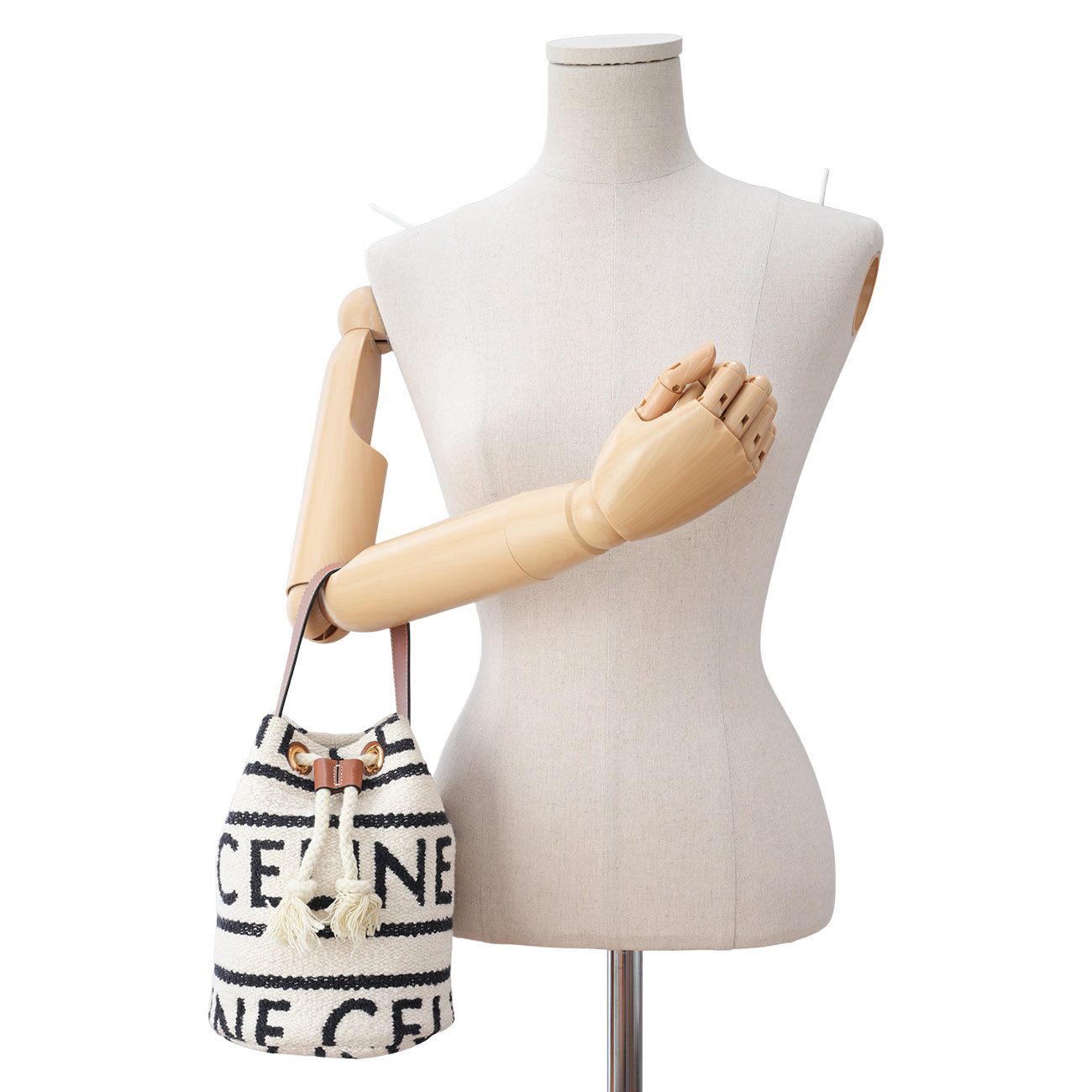 CELINE(USED)셀린느 틴 드로우스트링 버킷백