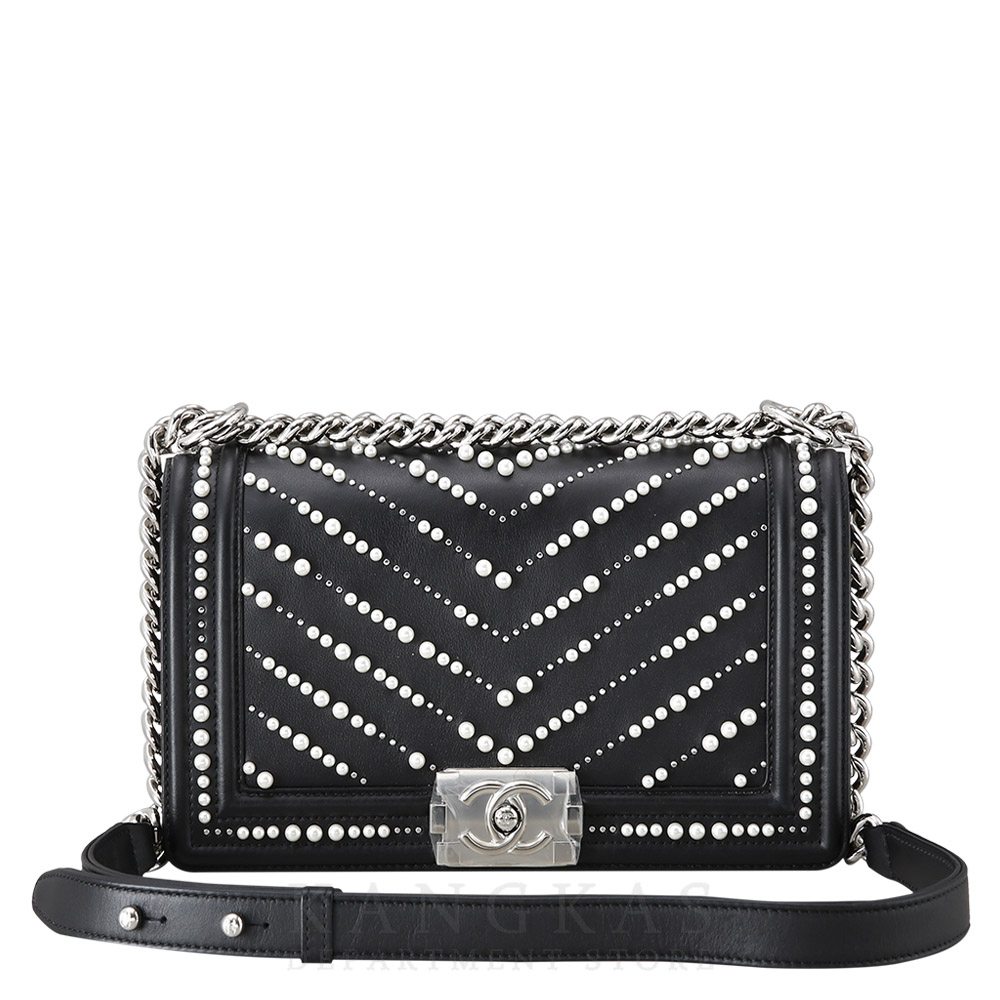 CHANEL(USED)샤넬 시즌 보이샤넬 펄 미듐