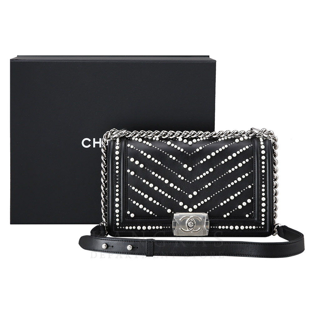 CHANEL(USED)샤넬 시즌 보이샤넬 펄 미듐