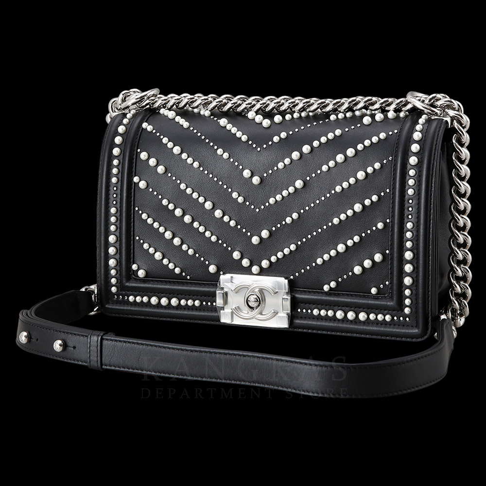 CHANEL(USED)샤넬 시즌 보이샤넬 펄 미듐