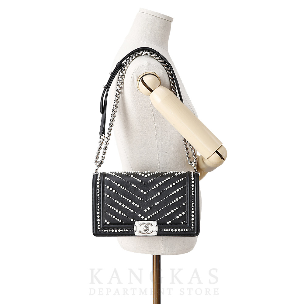 CHANEL(USED)샤넬 시즌 보이샤넬 펄 미듐