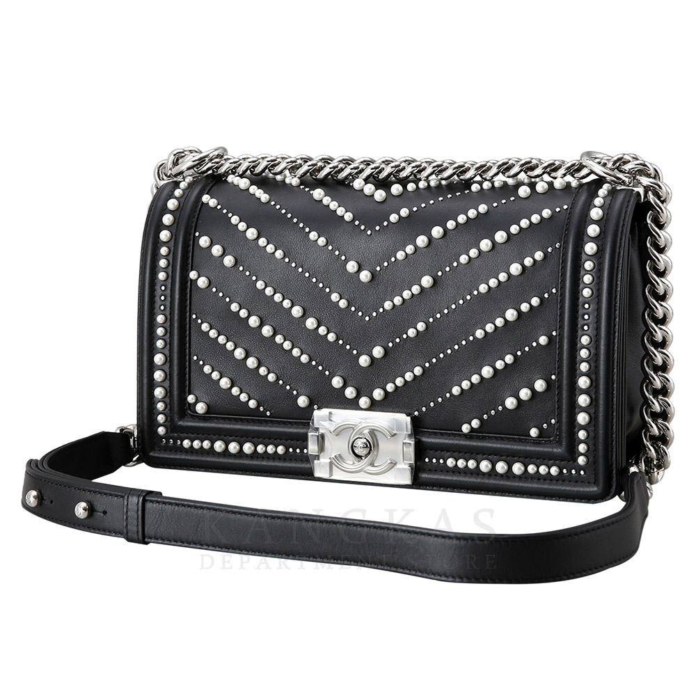CHANEL(USED)샤넬 시즌 보이샤넬 펄 미듐