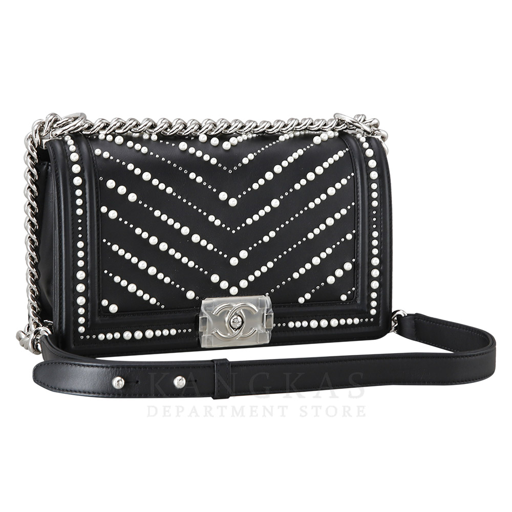 CHANEL(USED)샤넬 시즌 보이샤넬 펄 미듐