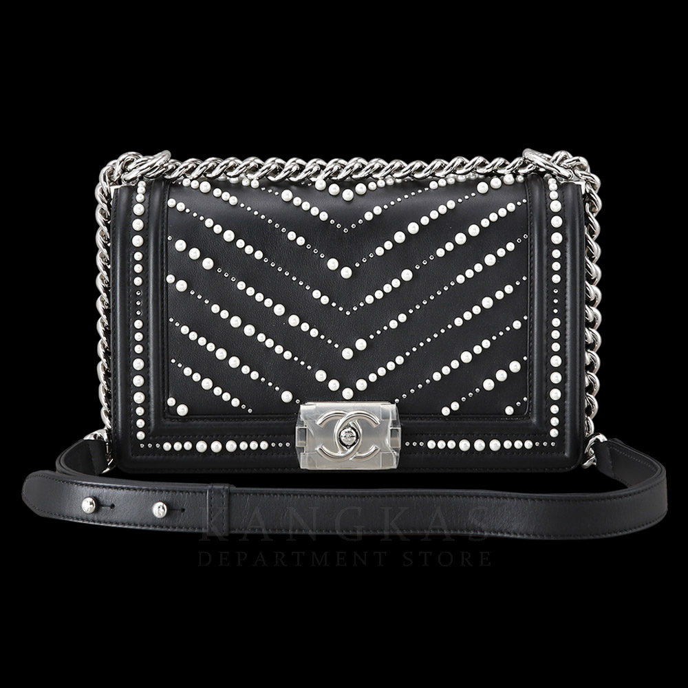 CHANEL(USED)샤넬 시즌 보이샤넬 펄 미듐