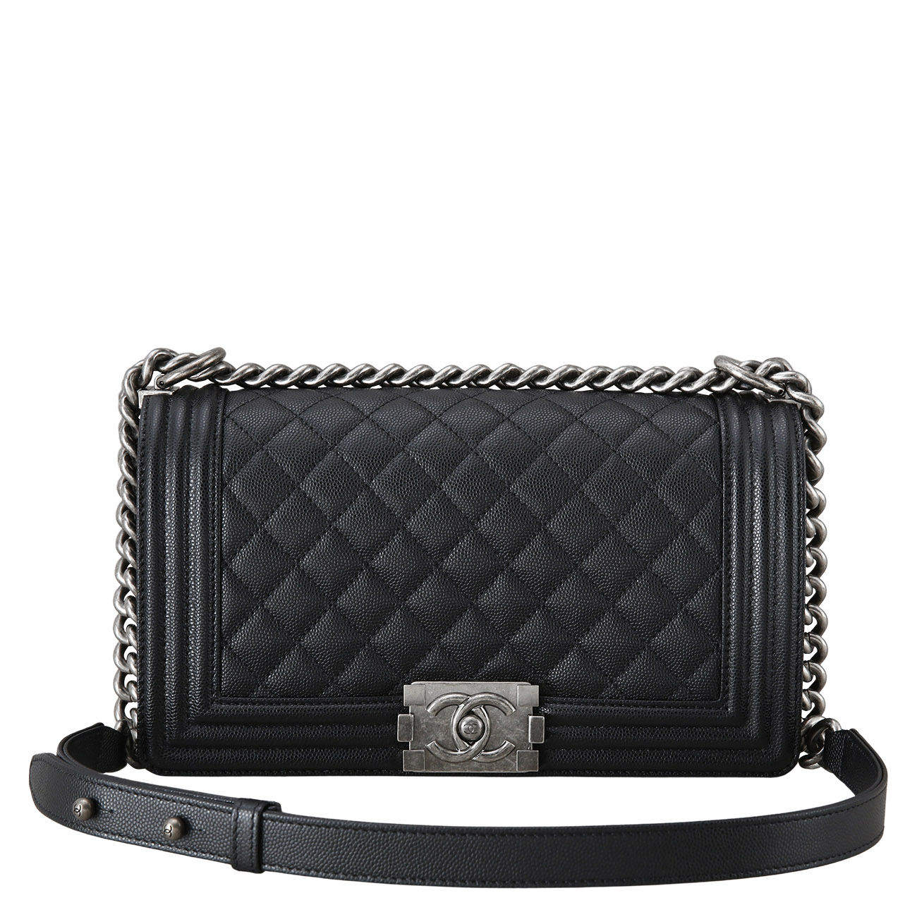 CHANEL(USED)샤넬 보이샤넬 미듐 블랙