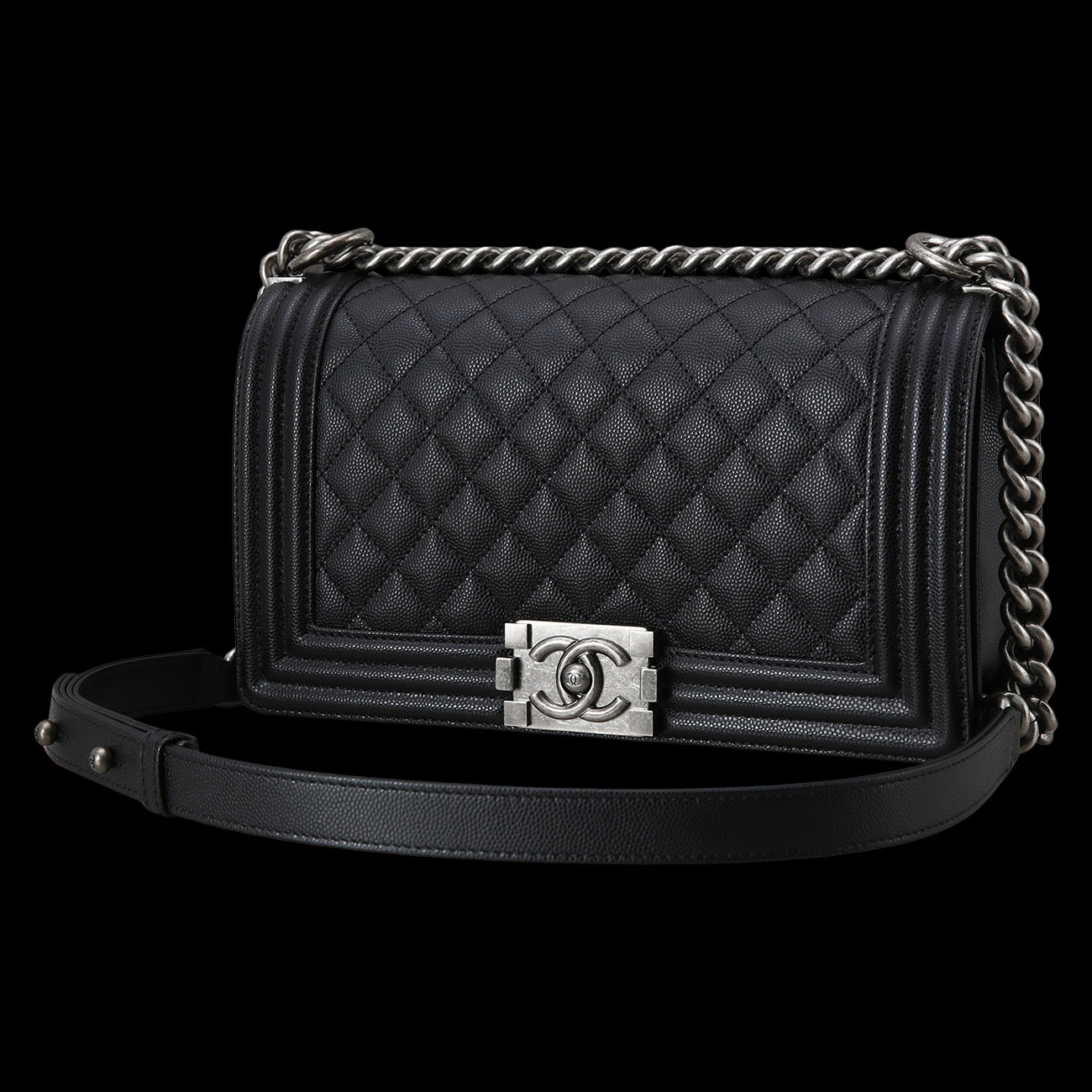 CHANEL(USED)샤넬 보이샤넬 미듐 블랙