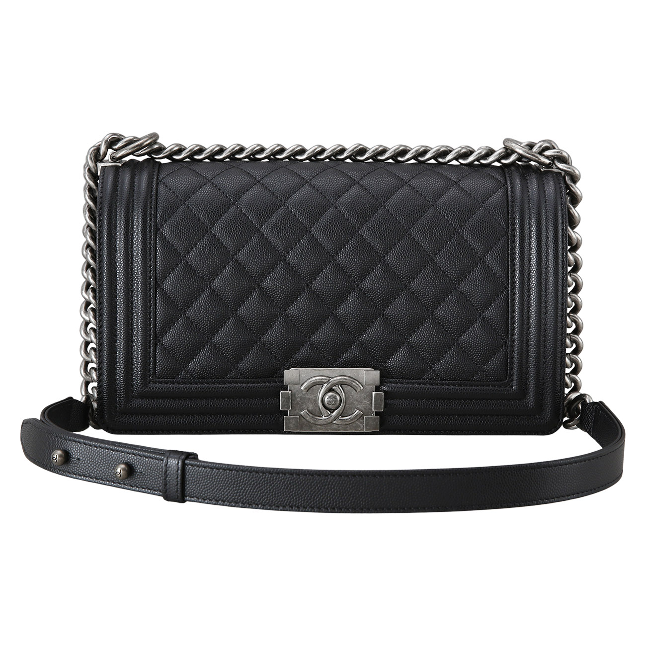 CHANEL(USED)샤넬 보이샤넬 미듐 블랙