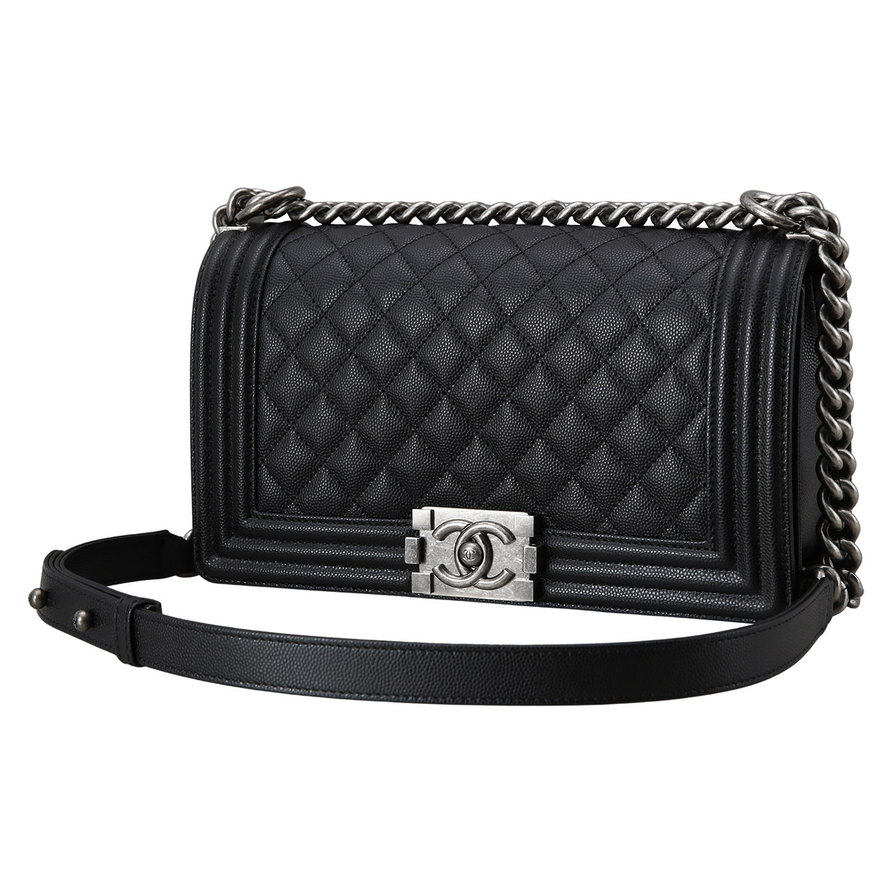 CHANEL(USED)샤넬 보이샤넬 미듐 블랙