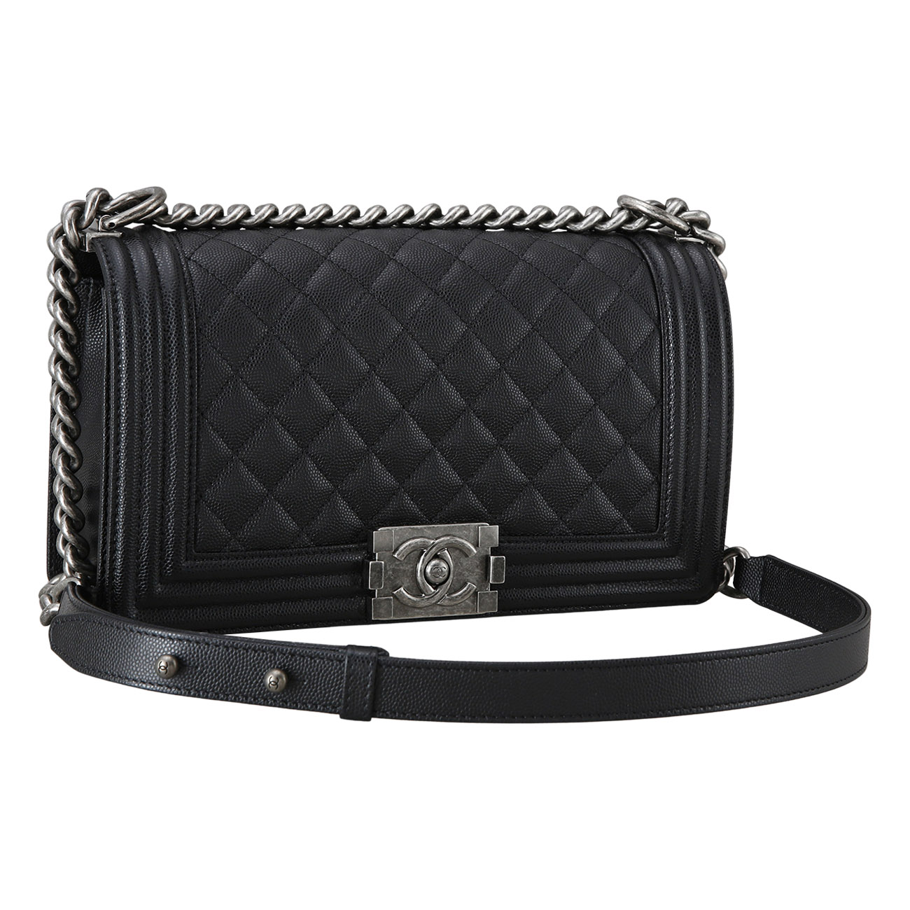 CHANEL(USED)샤넬 보이샤넬 미듐 블랙
