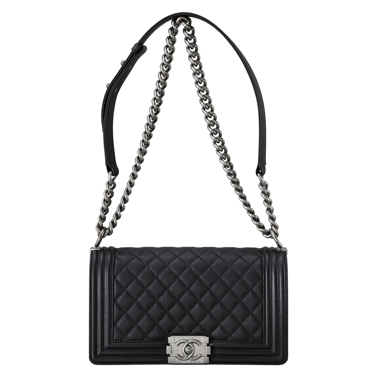 CHANEL(USED)샤넬 보이샤넬 미듐 블랙