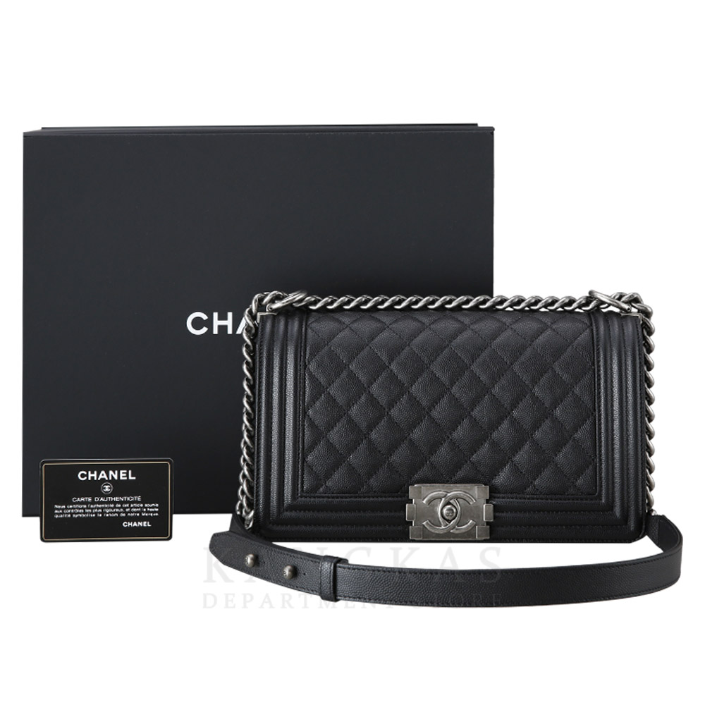 CHANEL(USED)샤넬 캐비어 보이샤넬 미듐 @@@@@