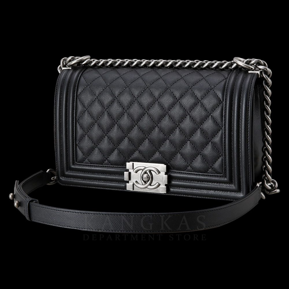 CHANEL(USED)샤넬 캐비어 보이샤넬 미듐 @@@@@