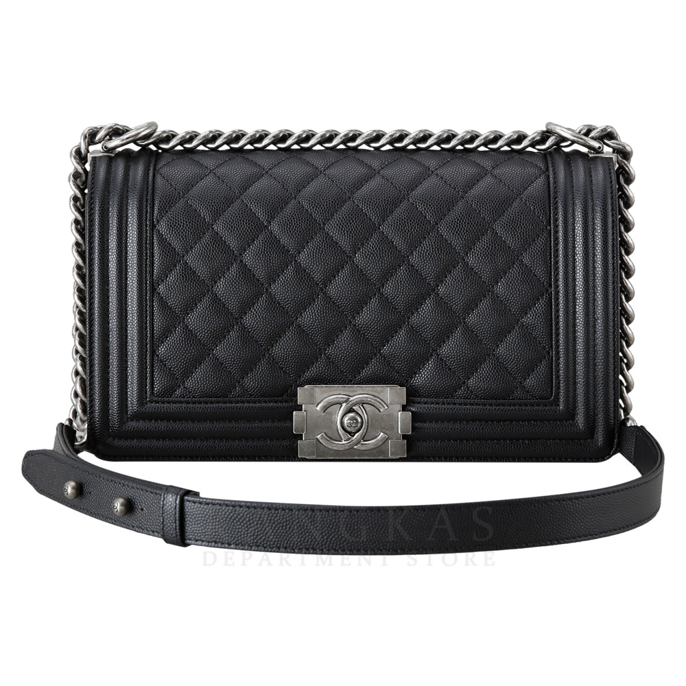 CHANEL(USED)샤넬 캐비어 보이샤넬 미듐 @@@@@