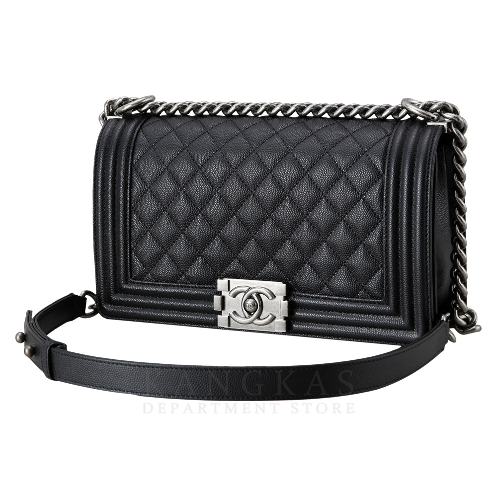 CHANEL(USED)샤넬 캐비어 보이샤넬 미듐 @@@@@