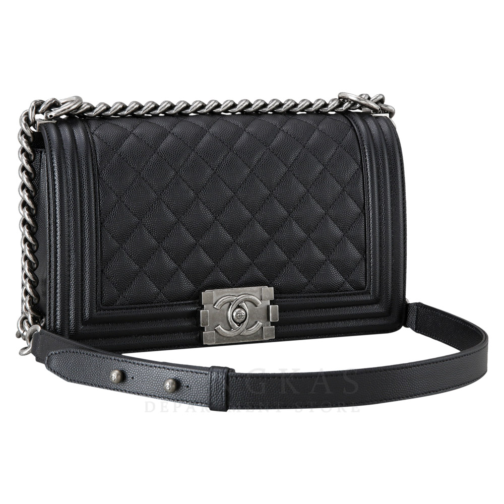 CHANEL(USED)샤넬 캐비어 보이샤넬 미듐 @@@@@