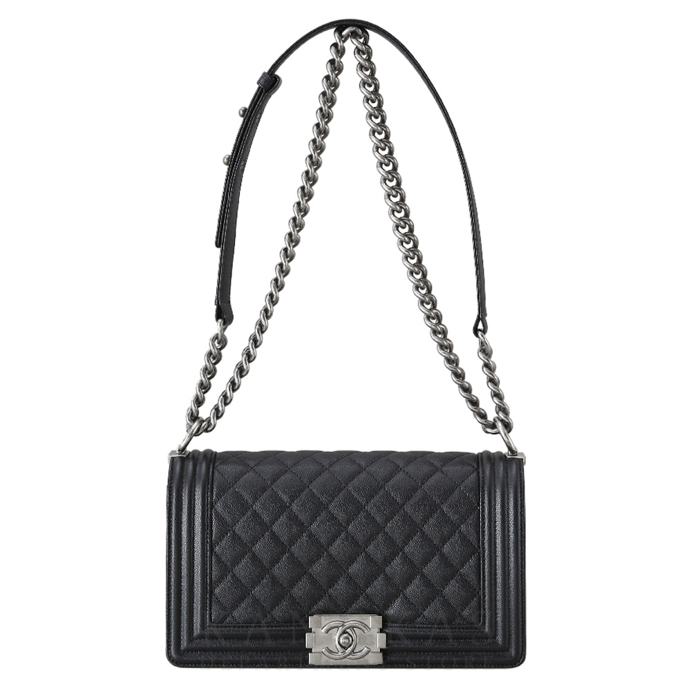 CHANEL(USED)샤넬 캐비어 보이샤넬 미듐 @@@@@
