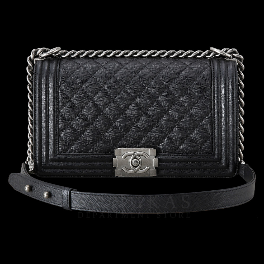 CHANEL(USED)샤넬 캐비어 보이샤넬 미듐 @@@@@