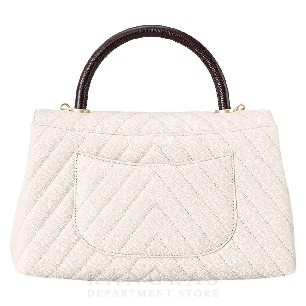 CHANEL(USED)샤넬 쉐브론 코코핸들 미디움