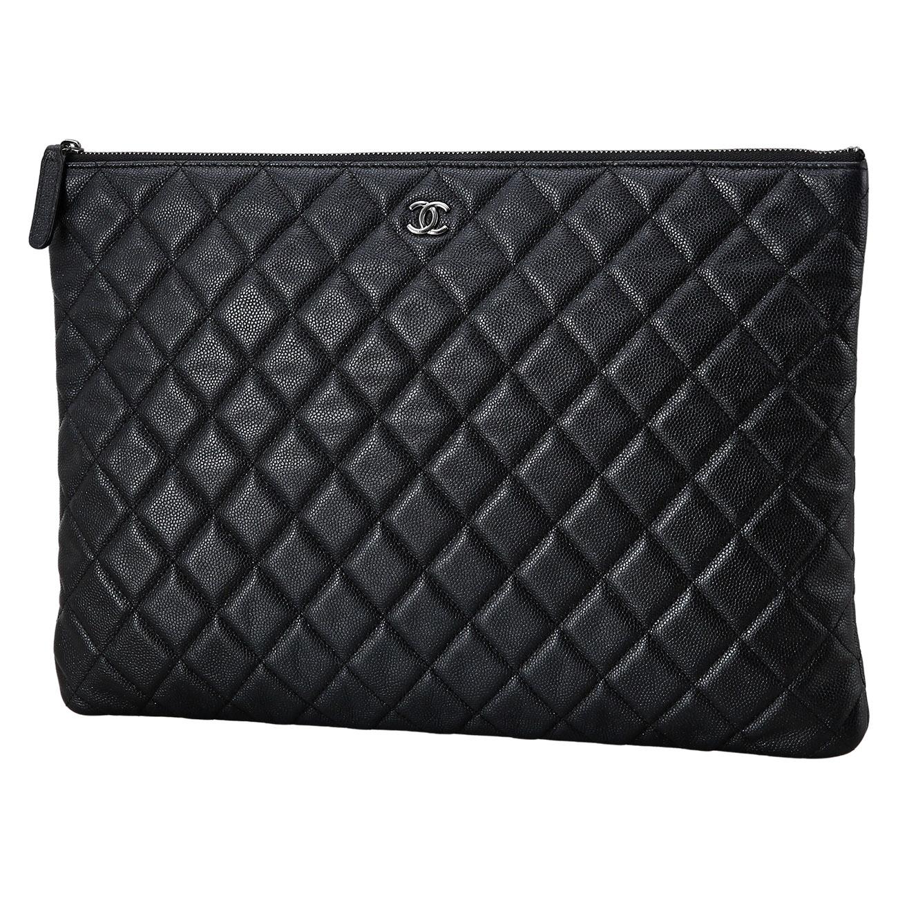 CHANEL(USED)샤넬 클래식 캐비어 클러치 라지