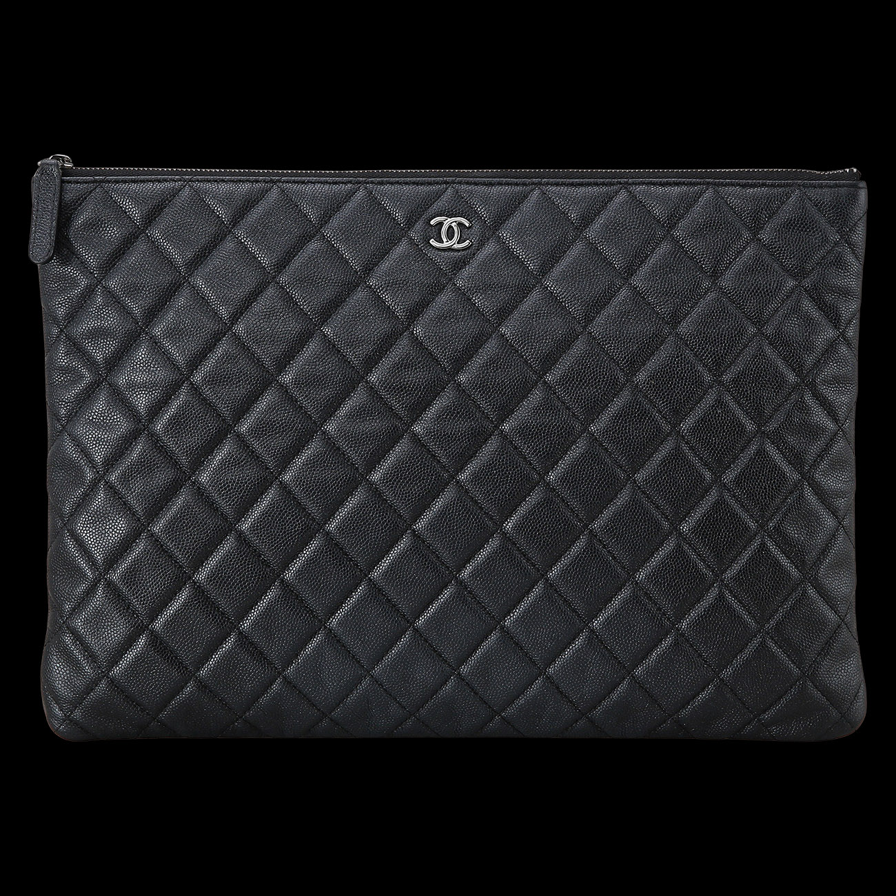 CHANEL(USED)샤넬 클래식 캐비어 클러치 라지