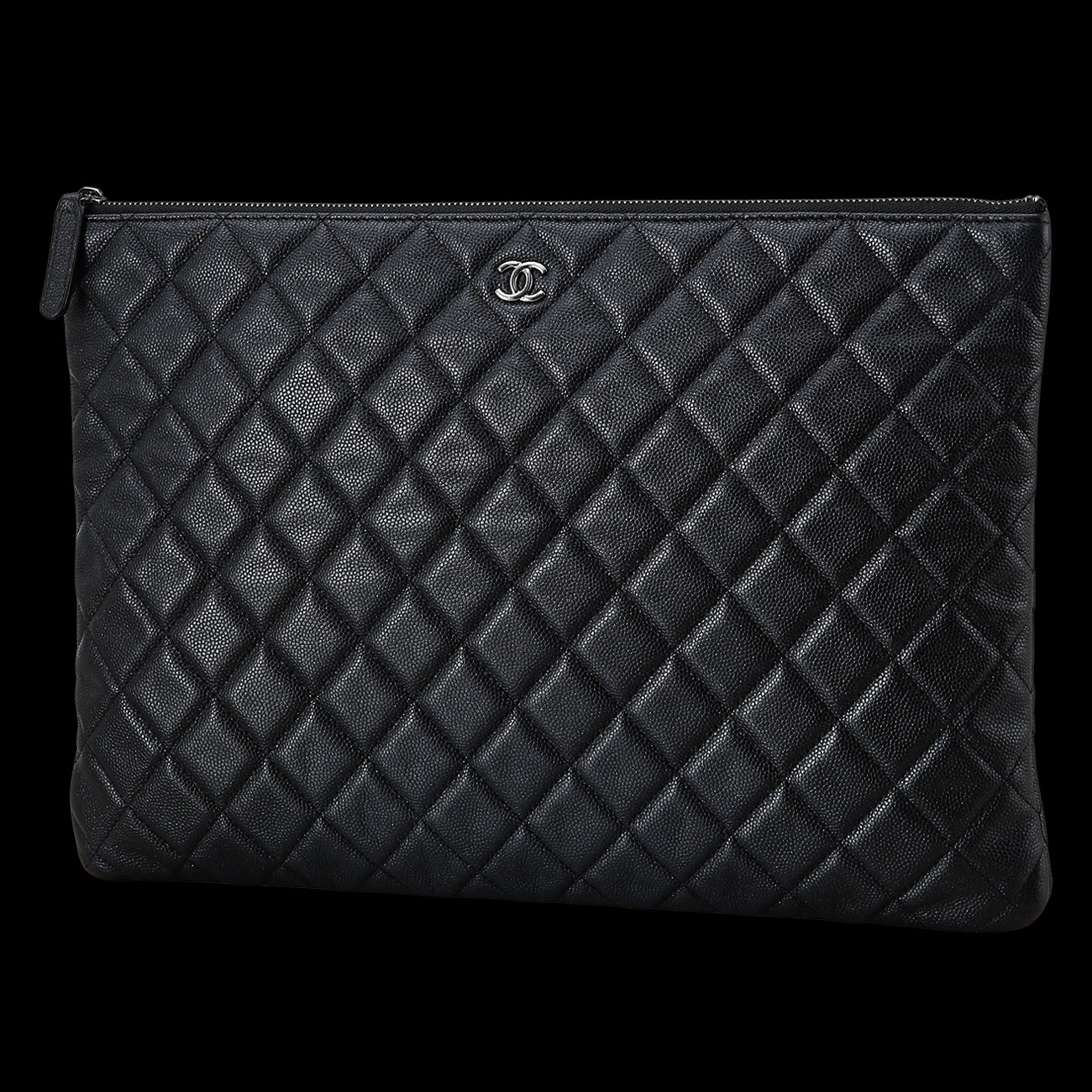 CHANEL(USED)샤넬 클래식 캐비어 클러치 라지