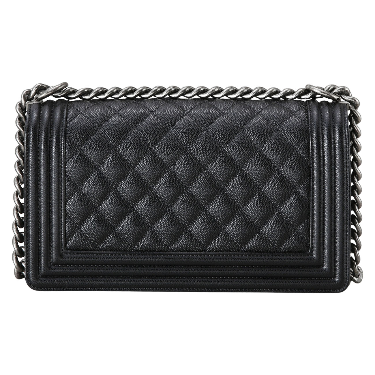 CHANEL(USED)샤넬 캐비어 보이샤넬 미듐