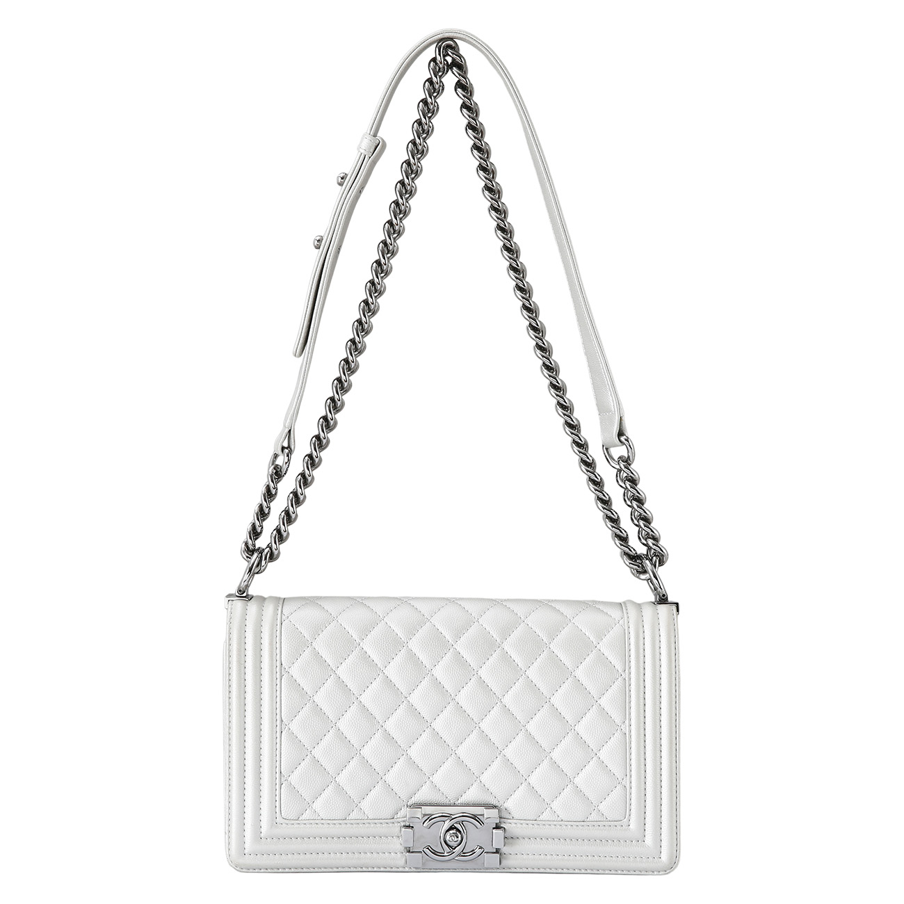 CHANEL(USED)샤넬 보이샤넬 캐비어 미듐