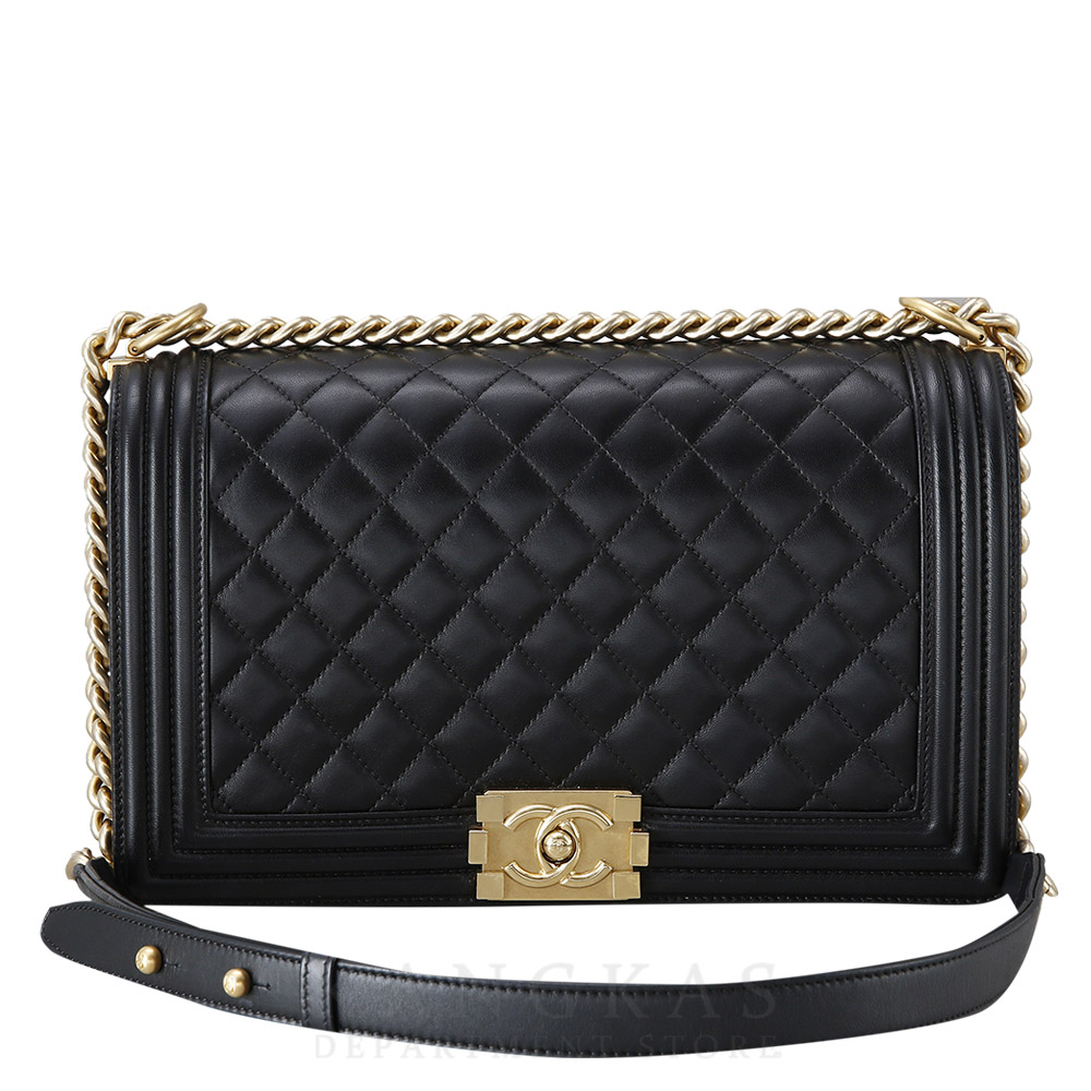 CHANEL(USED)샤넬 보이샤넬 램스킨 라지