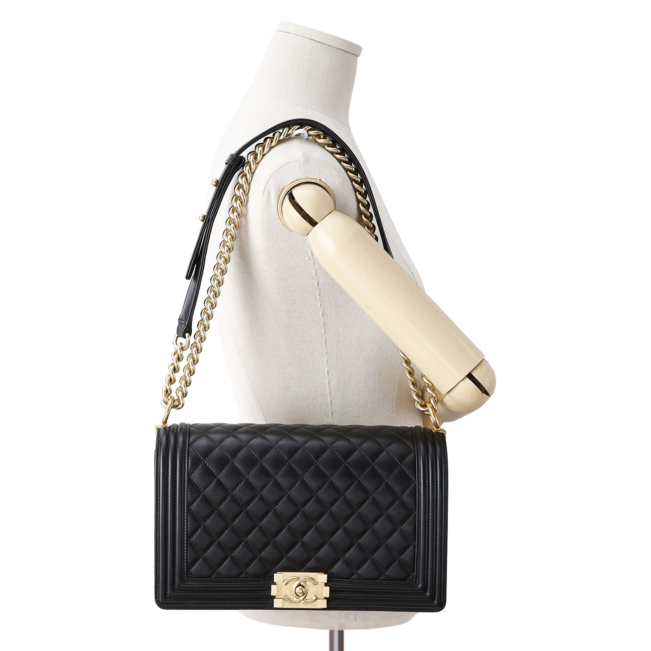 CHANEL(USED)샤넬 보이샤넬 램스킨 라지